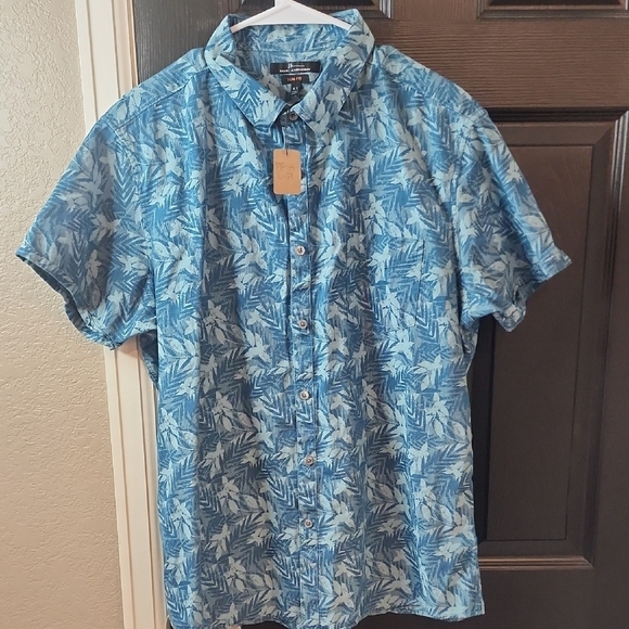 🩶Marc Anthony Blue Casual Button Down Shirt - Picture 1 of 3